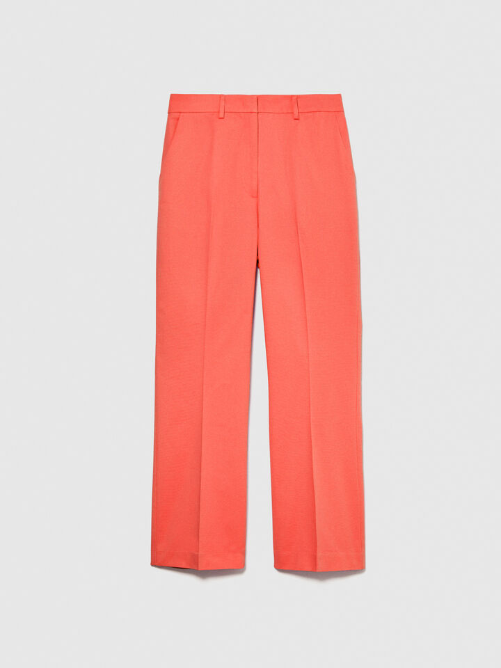 High-waisted trousers - women's high-waisted trousers - Coral | Sisley image number 6